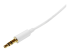 StarTech.com 1m White Slim 3.5mm Stereo Audio Cable - Lähikuva