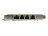StarTech.com 4 Port Gigabit PoE (Power over Ethernet) Card - Vasen puoli