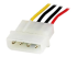 StarTech.com 12in Molex LP4 Power Extension Cable M/F - Oikea kulma