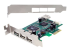 StarTech.com 4 Port PCI Express Low Profile High Speed USB Card - Multi-angle