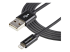 StarTech.com 2m (6ft) Long Black Apple® 8-pin Lightning Connector to USB Cable for iPhone / iPod / iPad - Oikea kulma