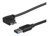 StarTech.com 0.5m 20in Slim Micro USB 3.0 Cable M/M - Oikea kulma