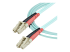 StarTech.com 1m (3ft) LC/UPC to LC/UPC OM3 Multimode Fiber Optic Cable, Full Duplex 50/125?µm Zipcord Fiber Cable, 100G Networks, LOMMF/VCSEL, <0.3dB Low Insertion Loss - Vasen kulma