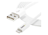 StarTech.com 2m (6ft) Long White Apple 8-pin Lightning Connector to USB Cable for iPhone / iPod / iPad - Lähikuva