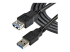 StarTech.com 2m Black SuperSpeed USB 3.0 Extension Cable A to A - Lähikuva