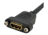 StarTech.com 3ft HDMI Female to Male Adapter, 4K High Speed Panel Mount HDMI Cable, 4K 30Hz UHD HDMI, 10.2 Gbps Bandwdith, 4K HDMI 1.4 Video, HDCP 1.4, HDMI Female to HDMI Male Cable - Lähikuva