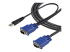 StarTech.com 10 ft Ultra Thin USB VGA 2-in-1 KVM Cable - Oikea kulma
