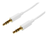 StarTech.com 2m White Slim 3.5mm Stereo Audio Cable - Oikea kulma